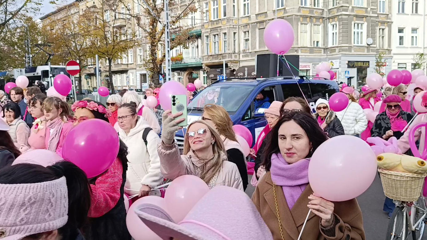 Marsz Różowej Wstążki w Szczecinie