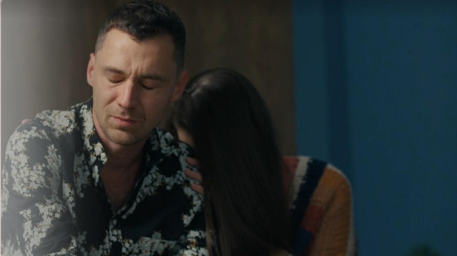 Barwy szczęścia, odc. 3342. Darek (Andrzej Niemyt), Gabrysia (Marta Juras)