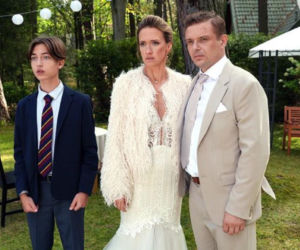 Barwy szczęścia, odcinek 3320. Emil (Artem Malaszczuk), Asia (Anna Gzyra), Hubert (Marek Molak)