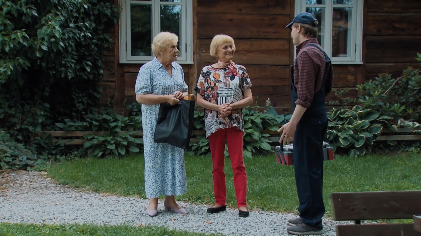 M jak miłość, odc. 1687: włamywacz (Wojciech Wereśniak), Barbara (Teresa Lipowska), Zosia Kisielowa (Małgorzata Rożniatowska)