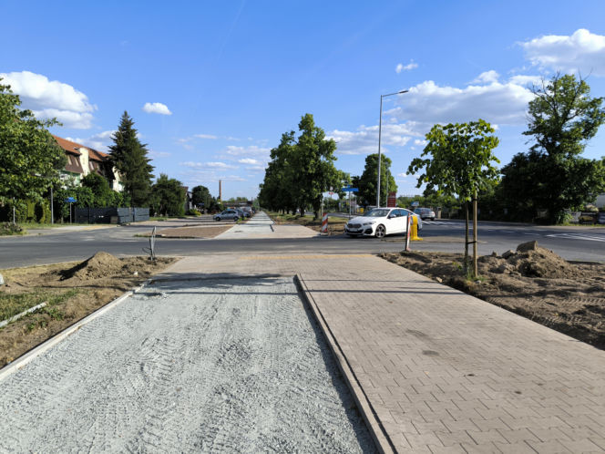 Budowa ścieżki rowerowej na leszczyńskim Gronowie