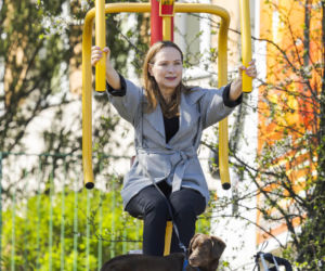 Pełczyńska-Nałęcz na siłowni. Tak wyglądał jej trening z psem