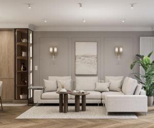 Kaszmirowe mieszkanie w gdańsku - projekt Renata Michałowicz