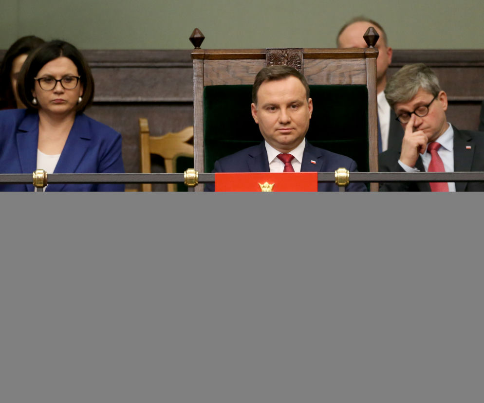 Prezydent Andrzej Duda i Beata Sadurska