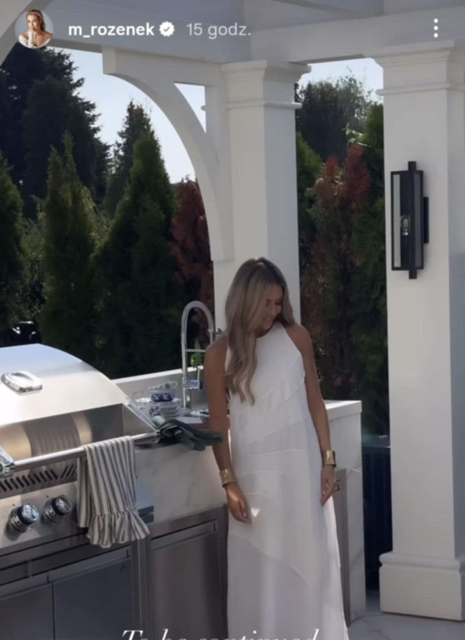 Małgorzata Rozenek i jej taras