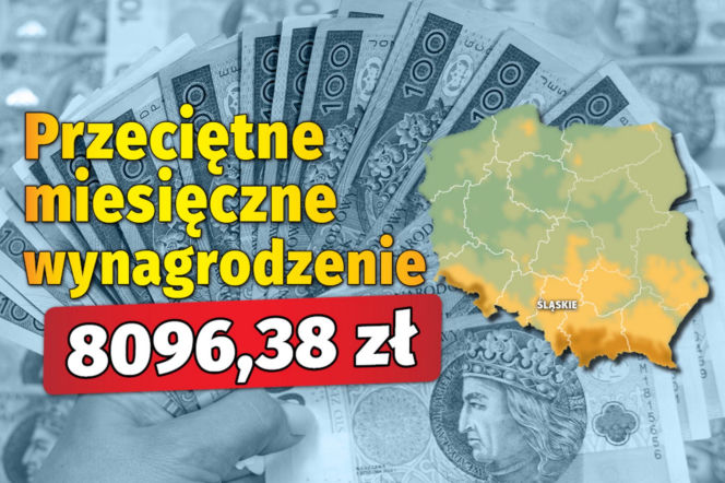 Przeciętne wynagrodzenie  w województwach  w 2024 roku