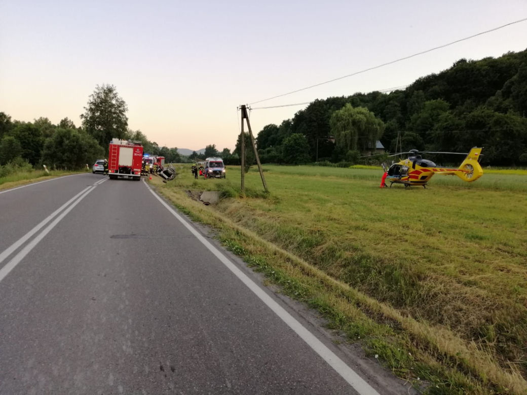 Wypadek w Olszynach