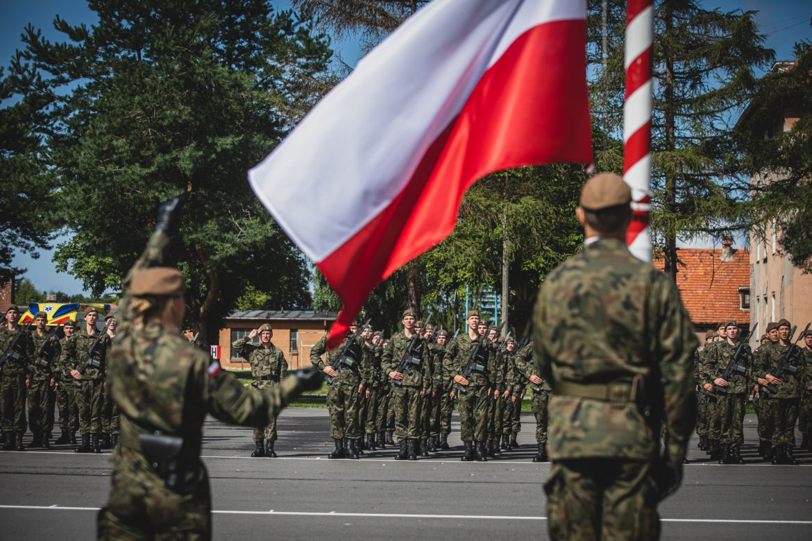 Przysięgę wojskową w Braniewie złożyło prawie 60 ochotników