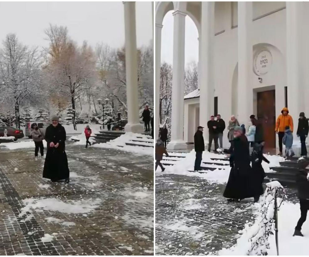 Proboszcz z Lublina po mszy zorganizował bitwę na śnieżki 