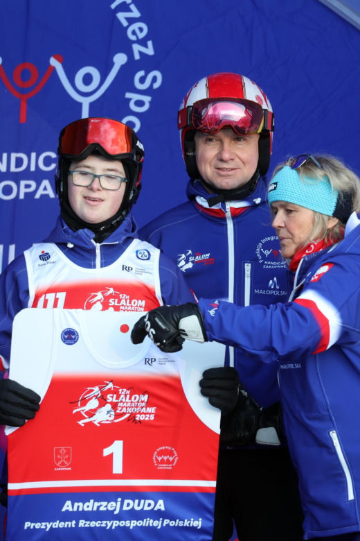 Andrzej Duda na zawodach charytatywnych 
