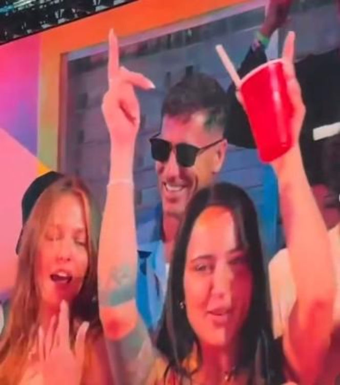 Lewandowscy i Szczęśni na koncercie Bad Bunny'ego