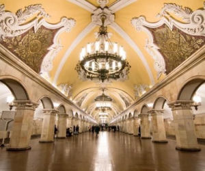 Metro w Moskwie. Stacja Komsomolskaja