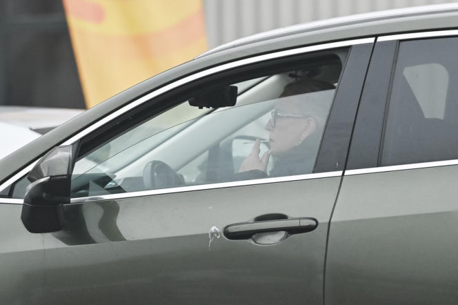 Krystyna Janda kurzy w aucie