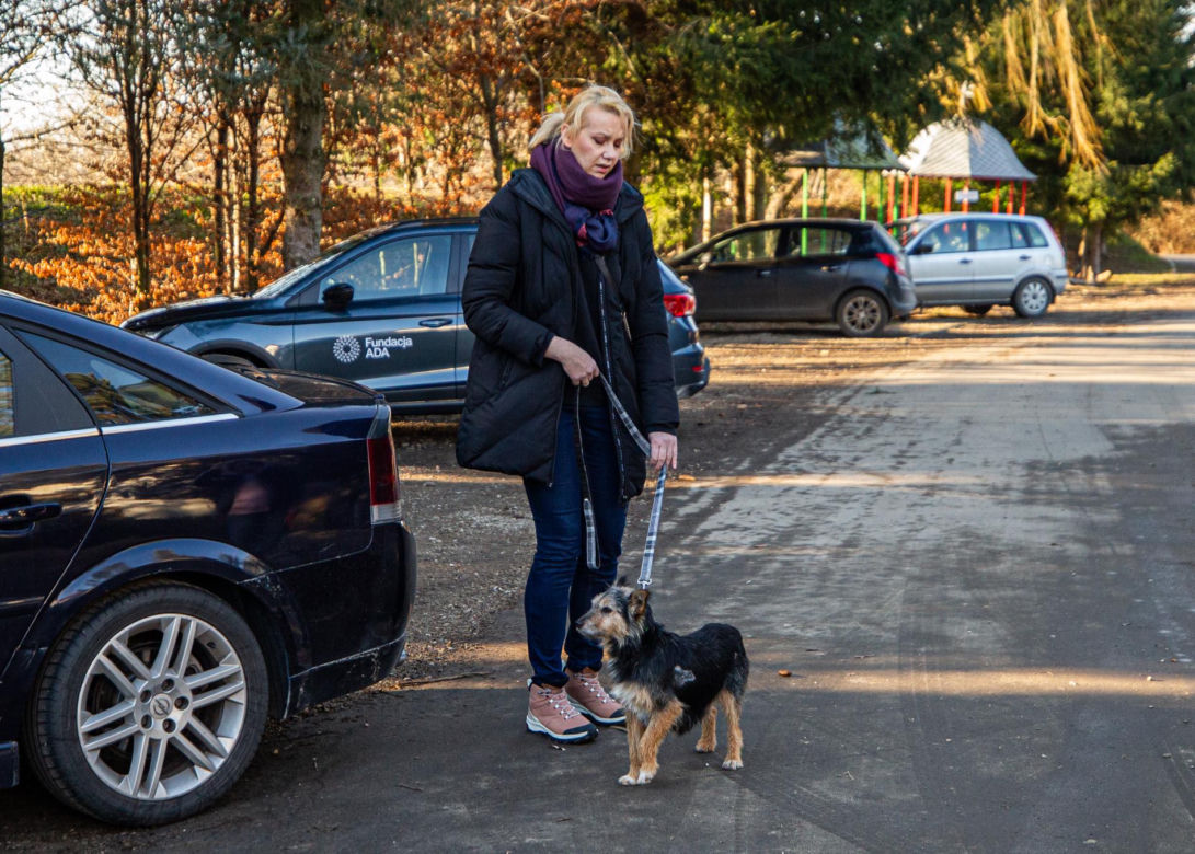 Mama z 7 szczeniakami porzucona w lesie