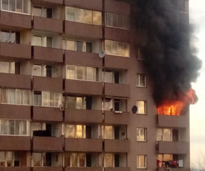 Kraków: Groźny pożar w bloku