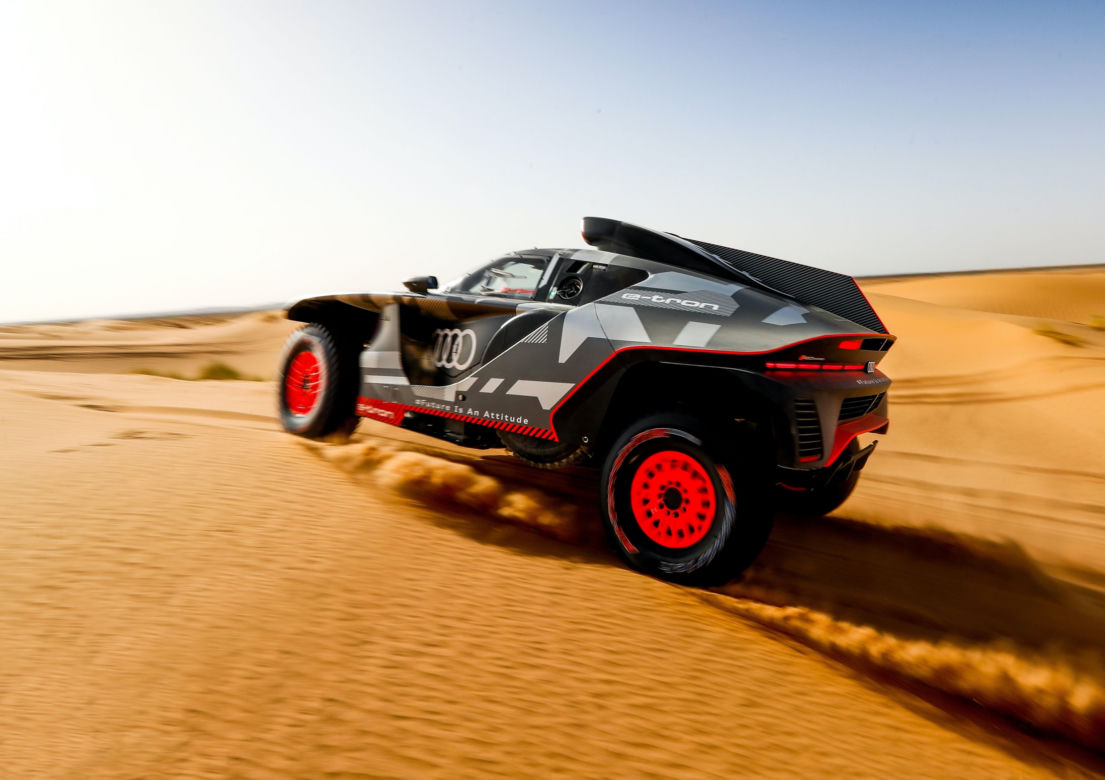 Audi RS Q e-tron testowane w Maroku