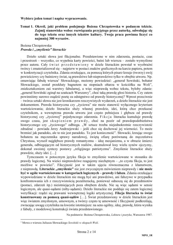 Matura 2020 ARKUSZE CKE z języka polskiego POZIOM ROZSZERZONY [8.06.2020