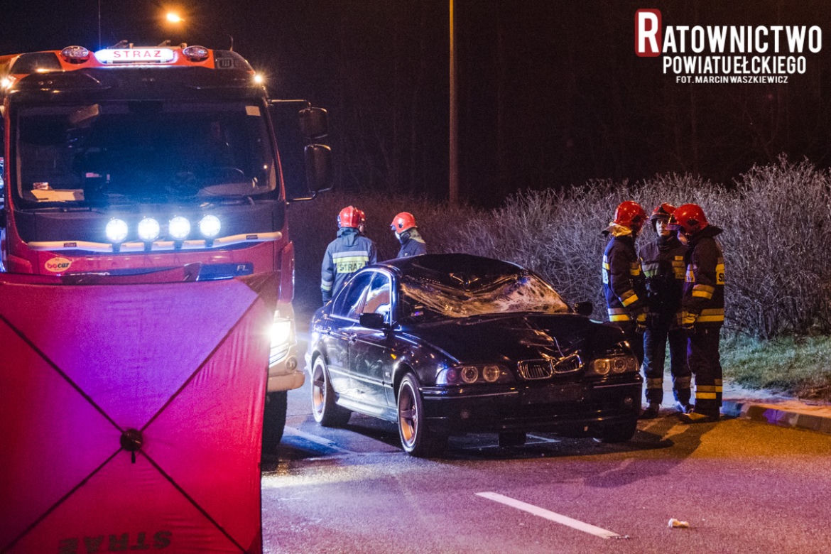 Ełk: Śmiertelny wypadek na ulicy Grajewskiej. Potrącony mężczyzna zginął na miejscu