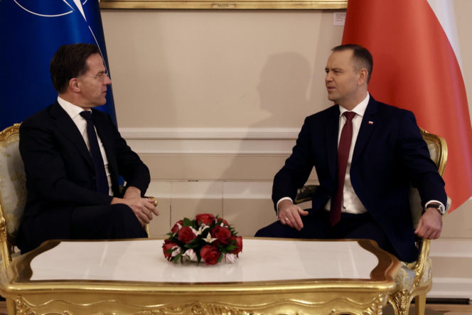 Rutte na spotkaniu z Nawrockim