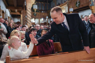 Karol Nawrocki na Góralskim Koncercie Kolęd w Koniakowie