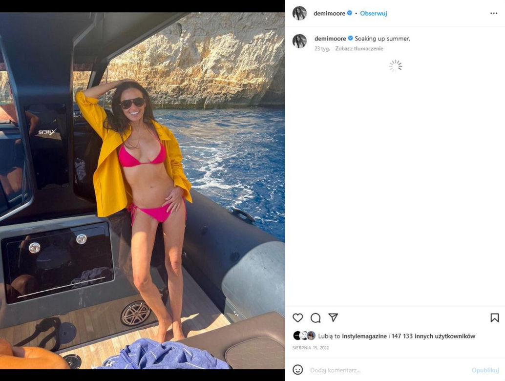 Walka dojrzałych piękności na bikini! 54-latka kontra 60-letnia Demi Moore