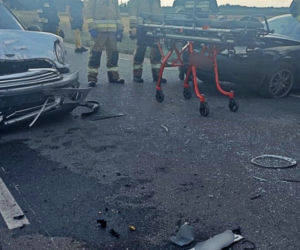 Wypadek w m. Kolonia Olszowa niedaleko Tomaszowa Mazowieckiego