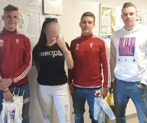Torcida Girls odwiedziły dzieci z onkologii. Towarzyszył im Szymon Żurkowski [ZDJĘCIA]