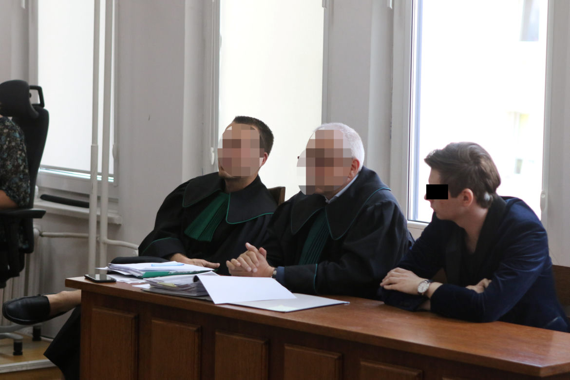 Patryk D. wraz z obrońcami