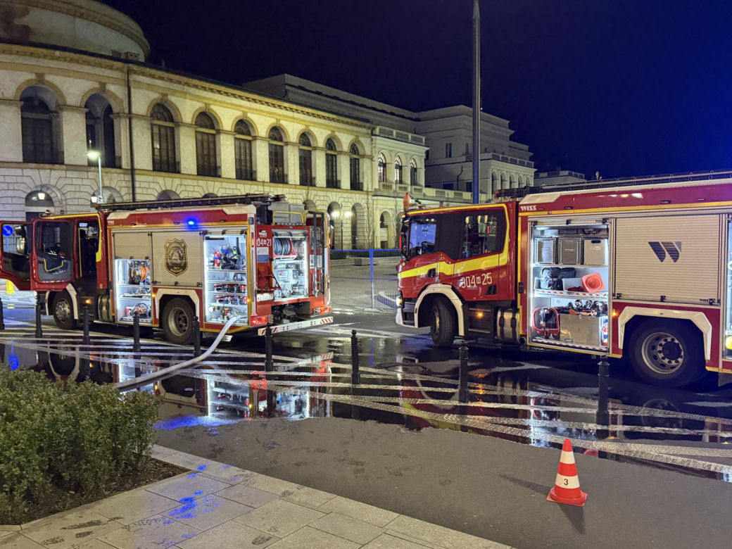 Pożar restauracji na placu Bankowym
