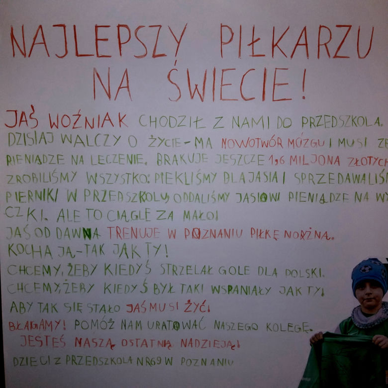 Wzruszający list do Roberta Lewandowskiego