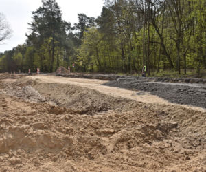 Budowa węzła Głębokie - kwiecień 2020