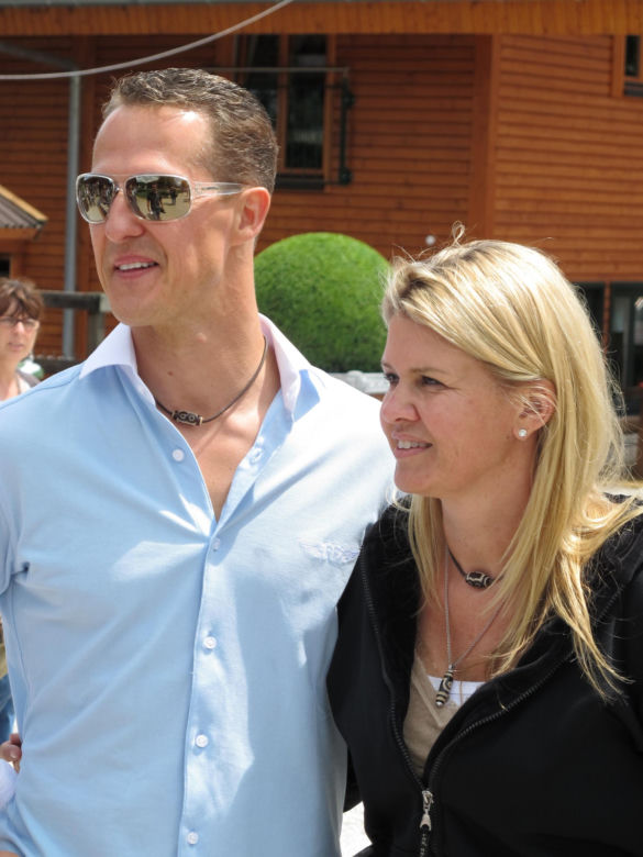 Michael Schumacher z żoną Corinną