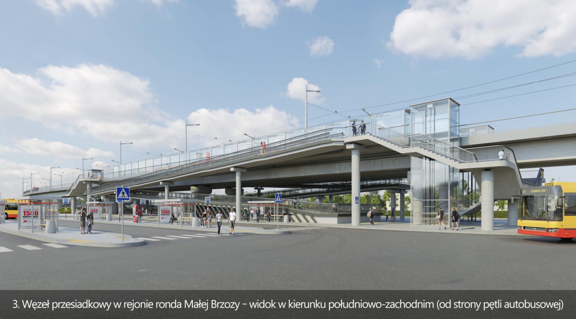 Projektowany tramwaj na Zieloną Białołękę w Warszawie