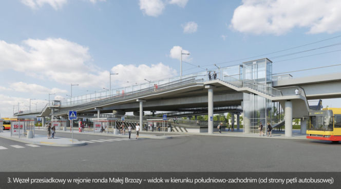 Projektowany tramwaj na Zieloną Białołękę w Warszawie
