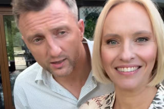 M jak miłość nowy sezon na planie. Dorota (Iwona Rejzner), Bartek (Arkadiusz Smoleński)
