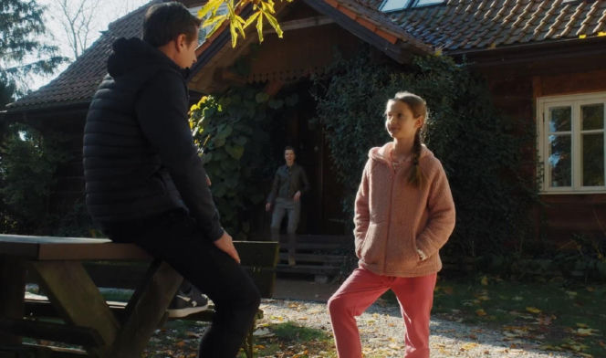 M jak miłość. Hania (Wiktoria Basik), Adam Karski (Patryk Szwichtenberg)