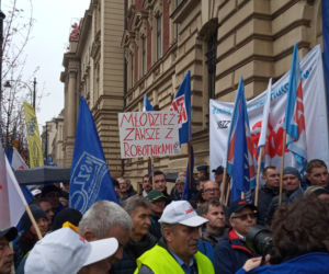 Wielki protest hutników w Krakowie