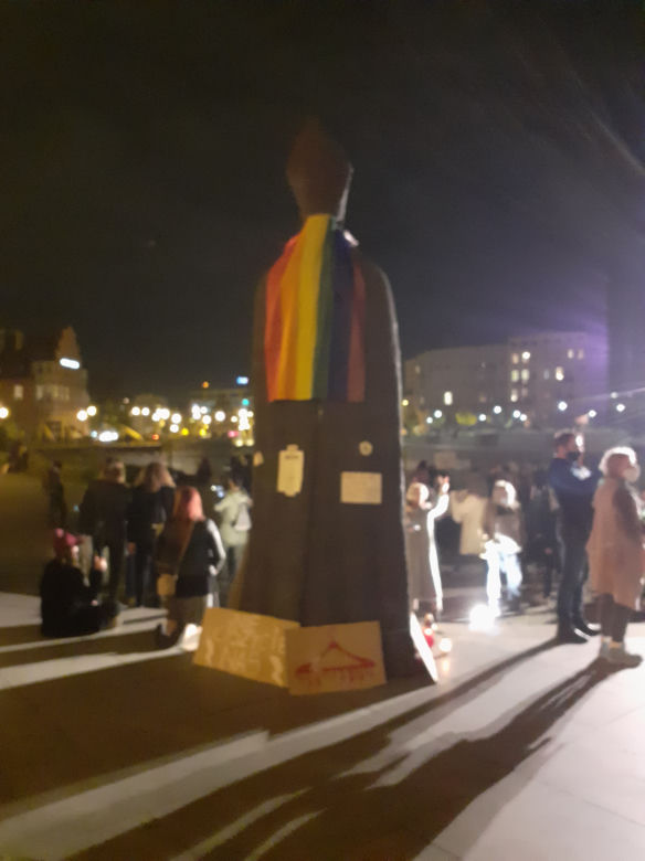 Wrocław: Strajk Kobiet na Ostrowie Tumskim [ZDJĘCIA]