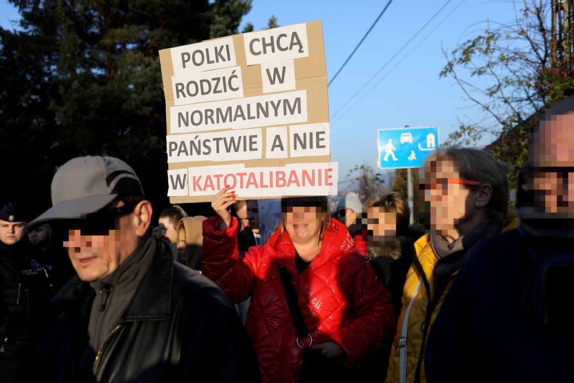 Protest w Bielsku-Białej