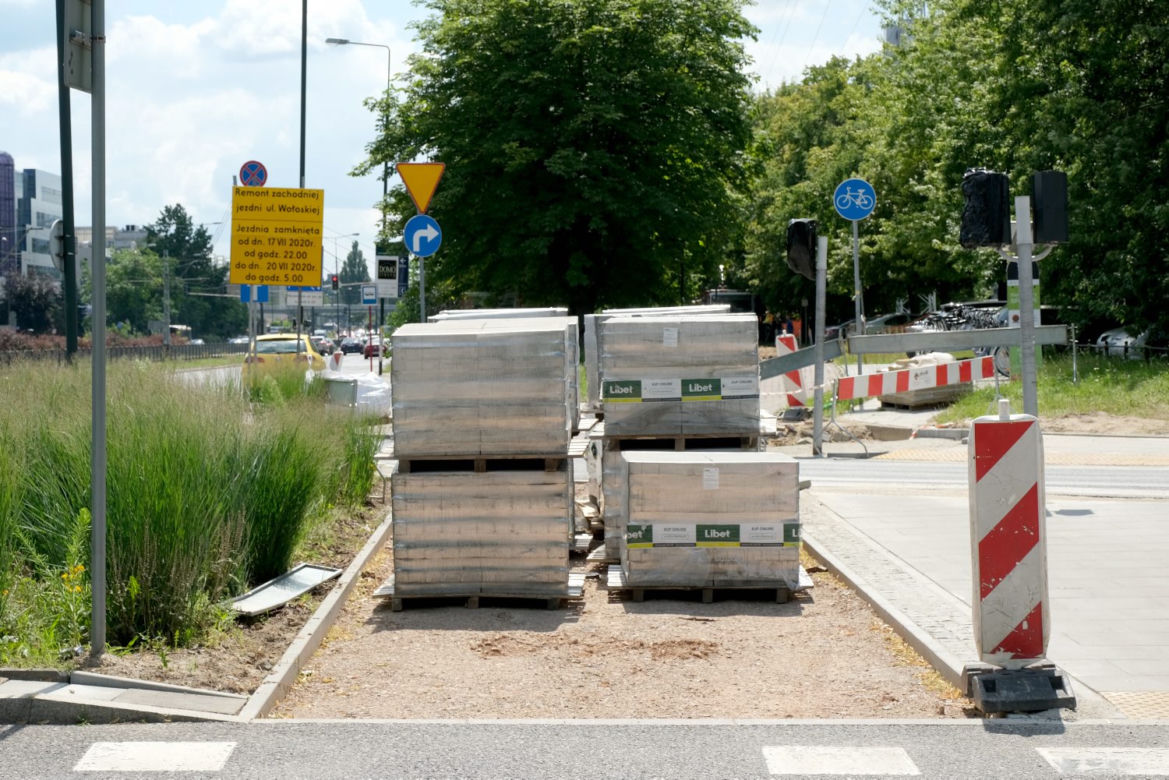 Weekendowy paraliż Mokotowa - remont ul. Wołoskiej