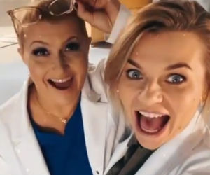 Na dobre i na złe. Alina Fisher (Katarzyna Skrzynecka), Agata (Emilia Komarnicka-Klynstra) 