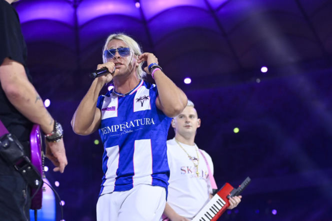 Skolim podczas koncertu