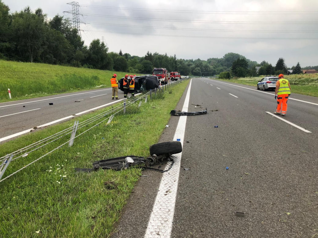 Dachowania na A4 i DK94 koło Tarnowa