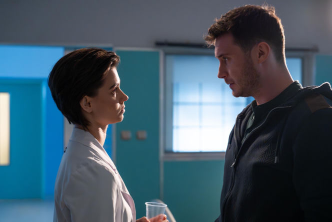 Na dobre i na złe odc. 992. Blanka (Pola Gonciarz), Rafał (Łukasz Szczepanowski), mąż pacjentki