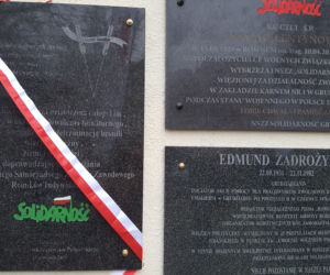 Odsłonięcie w Grudziądzu tablicy upamiętniającej działaczy rolniczej Solidarności
