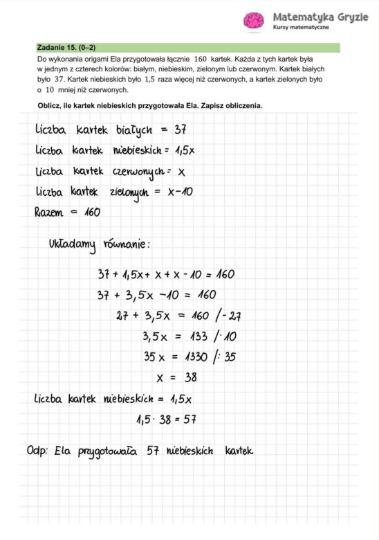 Egzamin ósmoklasisty 2026 matematyka: WSZYSTKIE odpowiedzi do arkusza CKE 12.05.2026