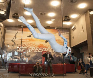 Maja Kuczyńska w tunelu aerodynamicznym Speedfly