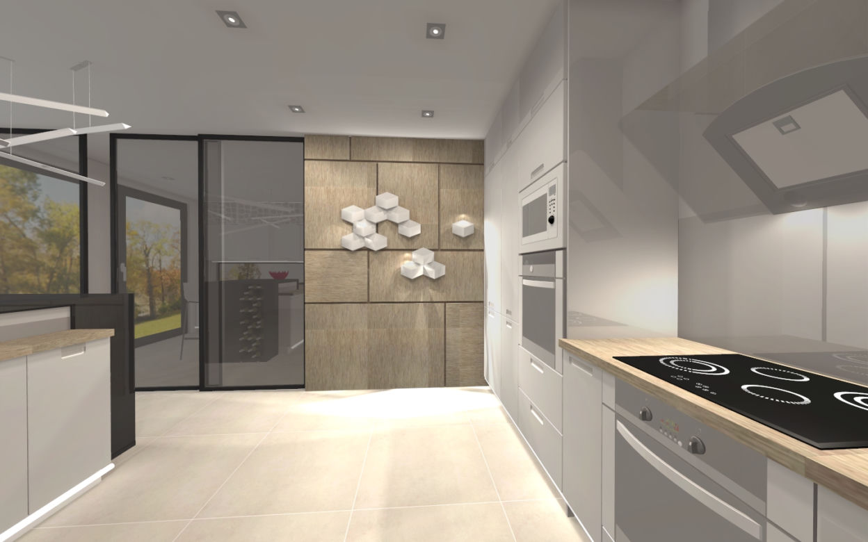 Projekt wnętrza domu w stylu Bauhaus zdjecie 2