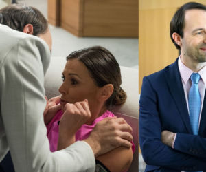 Barwy szczęścia. Kasia (Katarzyna Glinka), Szymon Jabłoński (Maciej Marczewski)