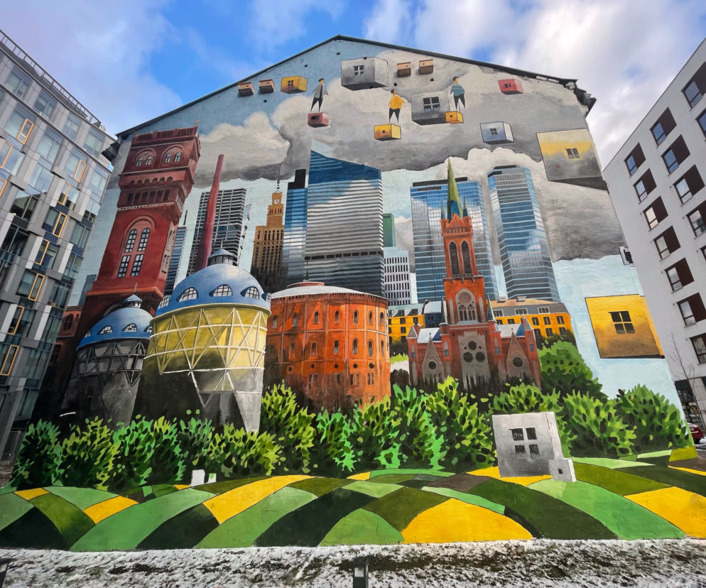 Oddychający mural powstał na Woli. Widok zapiera dech w piersiach